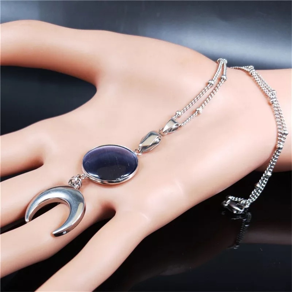 Silver Moon Necklace
